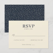 Elegant Beige RSVP Card (Devant / Derrière)