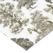 Elegant Beige rustieke paarden Toile Tafelkleed (Gekanteld)