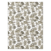 Elegant Beige rustieke paarden Toile Tafelkleed (Voorkant)