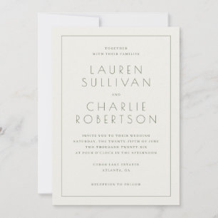 Elegant Beige Typografisch Kaart