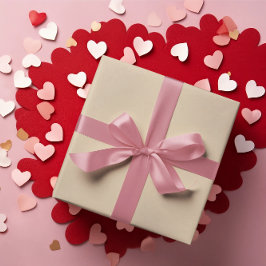 Elegant Beige Wrapping Paper Roll Cadeaupapier