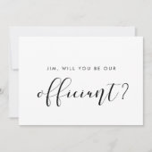 Elegant Bent u onze officiële voorstelkaart? Kaart (Voorkant)