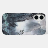 Elegant berg- en nevelontwerp Case-Mate iPhone case (Achterkant (horizontaal))