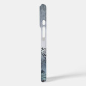 Elegant berg- en nevelontwerp Case-Mate iPhone case (Achterkant / Links)