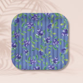 Elegant Berry Sweet Blueberries Baby shower Papieren Bordje