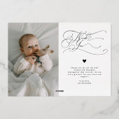 Elegant Best Gift Ever Holiday Baby Aankondiging (Achterkant)