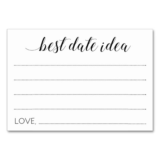 Elegant Beste Datum Idee Bruiloft Advies Kaart (Voorkant)