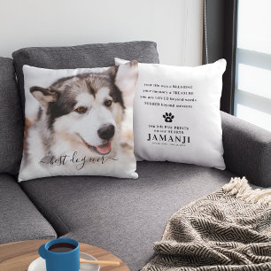 Elegant Beste Hond Ooit Foto & Citaat Huisdierherd Kussen