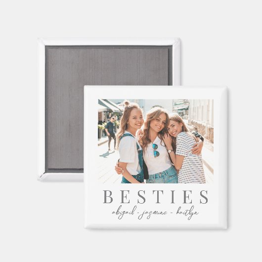 Elegant Besties Beste Vriend Foto Magneet (Voorkant / Achterkant)