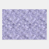 elegant betegeld paars kerstpatroon inpakpapier vel (Voorkant 3)