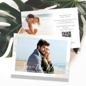 Elegant Bewaar de Datum Bestemming Bruiloft Palmen Save The Date