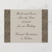 Elegant Bewaar de datum Briefkaarten (Achterkant)