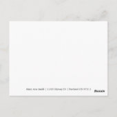 Elegant Bewaar de datum Vogels Monogram Roze Briefkaart (Achterkant)