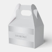 Elegant bewerkbaar monogramschrift | Grijs Bedankdoosjes (Achterkant)