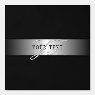 Elegant bewerkbaar monogramschrift schrijven Bla Behang
