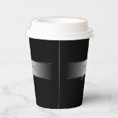 Elegant bewerkbaar monogramschrift schrijven | Bla Papieren Bekers (Rechts)