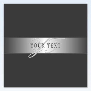 Elegant bewerkbaar monogramschrift schrijven Bla Sticker