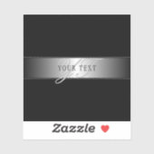 Elegant bewerkbaar monogramschrift schrijven | Bla Sticker (Vel)