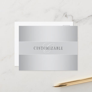 Elegant bewerkbaar monogramschrift schrijven Gre Briefkaart