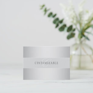 Elegant bewerkbaar monogramschrift schrijven Gre Notitiekaartje
