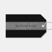 Elegant bewerkbaar script Bedrijfsnaam/andere teks Cadeaulabel (Voorkant (Horizontaal))