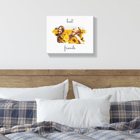 Elegant BFF Best Friends Forever Canvas Afdruk (Insitu (Slaapkamer))