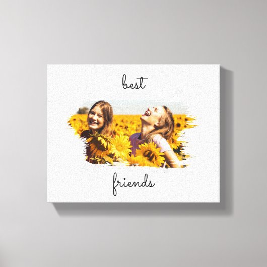 Elegant BFF Best Friends Forever Canvas Afdruk (Voorkant)