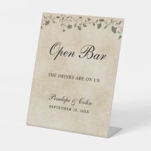 Elegant Bibliotheek Boek Hoesje Open Bar Reclamebord Met Voetstuk