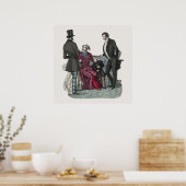 Elegant Biedermeier Gentlemen Poster (Cuisine)