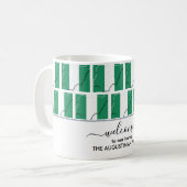 Elégant Bienvenue NIGERIA FLAG Coffee Mug (Devant gauche)