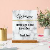 Elégant Bienvenue S'il vous plaît vous connecter A (Mariage)