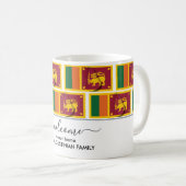 Elégant Bienvenue SRI LANKA FLAG Café Mug (Devant droit)