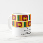 Elégant Bienvenue SRI LANKA FLAG Café Mug (Devant gauche)