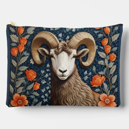 Elegant Big Horn Sheep William Morris Inspired Etui (Voorkant)