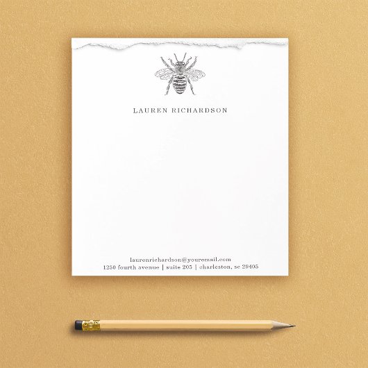 Elegant  bijen notitieblok