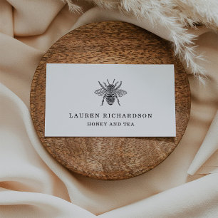 Elegant bijen visitekaartje