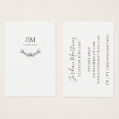 Élégant bijoux moderne Elevage Monogramme (Devant & derrière)