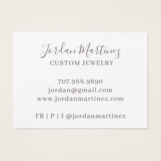 Élégant bijoux moderne Elevage Monogramme (Dos)