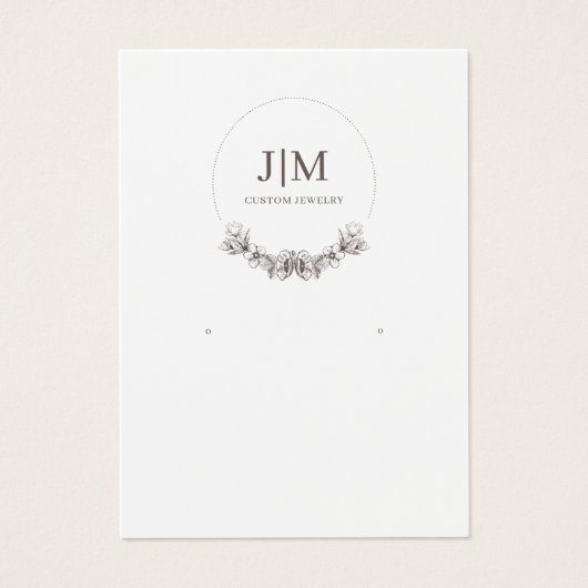 Élégant bijoux moderne Elevage Monogramme (Devant)