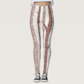 Elegant Birch Trees Forest Acrylic Artwork | Leggings (Voorkant)