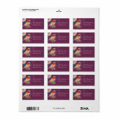 Elegant Bird In Paradise Mailing Label (Full Sheet)