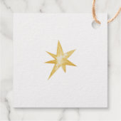 Elegant Bird of Peace Holiday Bedankjes Labels (Achterkant)