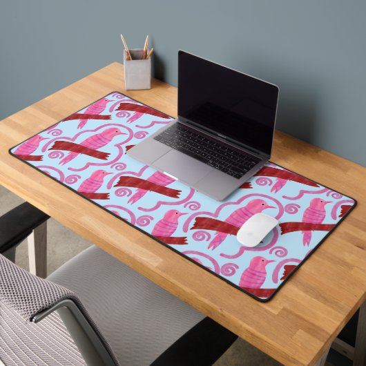 Elegant birds Pattern Desk Mat (Bureau 2)