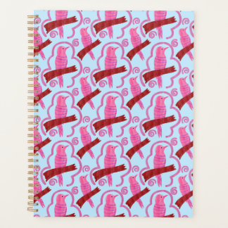 Elegant birds Pattern Spiral Planner