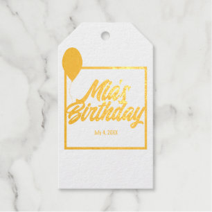 Elegant Birthday Cadeaulabels