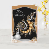 Elegant Birthday Card Kaart (Gele Bloem)