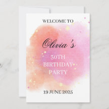 Elegant Birthday Celebration Invitation