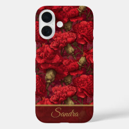 Elegant Birthday Gift Carnation Flower Name iPhone 16 Hoesje