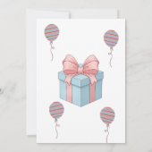 Elegant Birthday Party Invitation with Balloons (Dos)