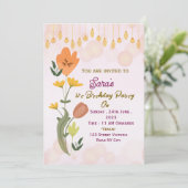 Elegant Birthday Party Invitations (Debout devant)